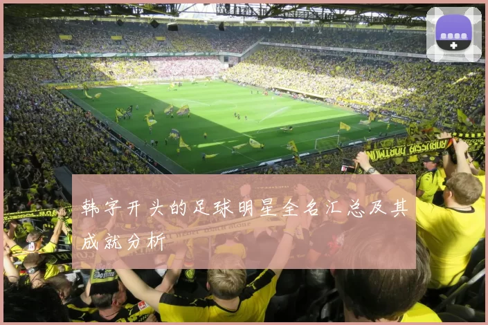 韩字开头的足球明星全名汇总及其成就分析